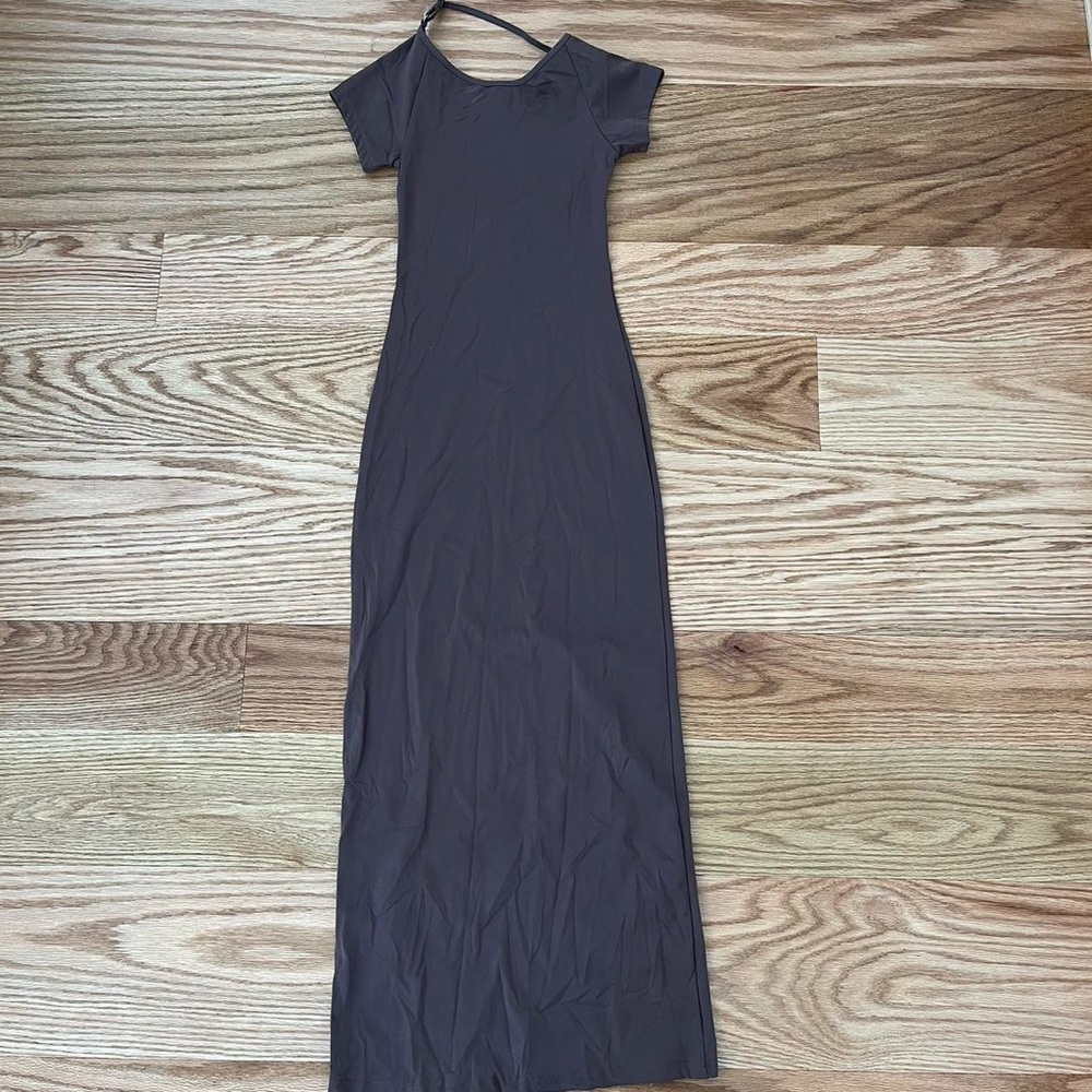 Brown maxi dress